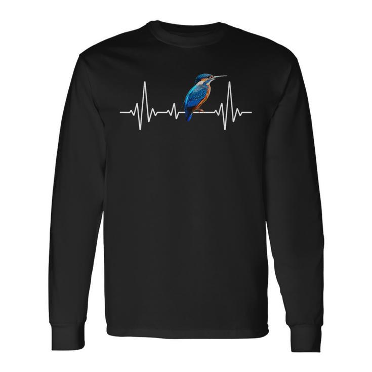 Kingfisher Heartbeat Great Bird Watch Langarmshirts Geschenkideen