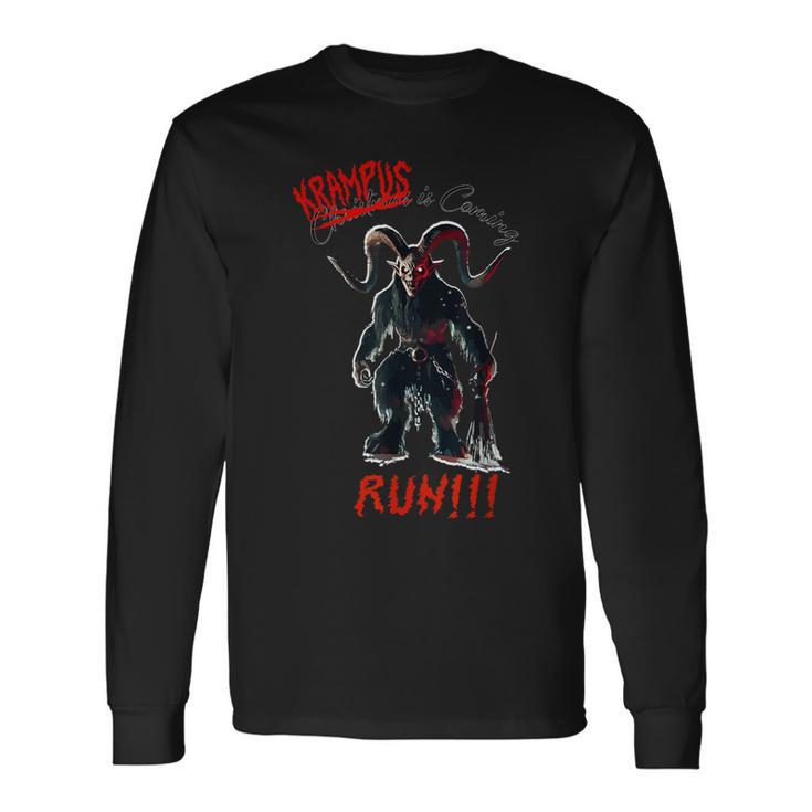 Krampus Is Coming Lauf Wenn Du Kannst Langarmshirts Geschenkideen