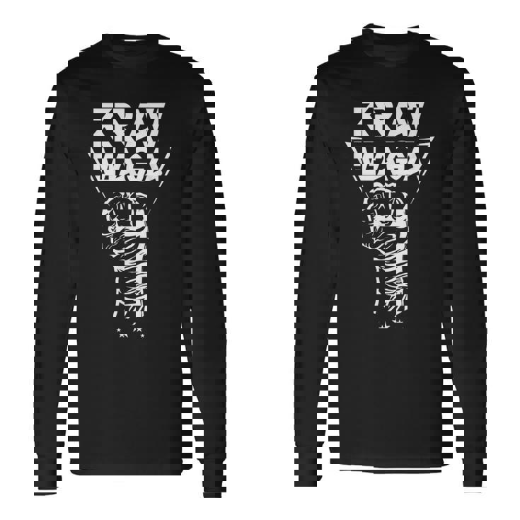 Krav Maga Artes Marciales Guerrero Entrenador Cazas Camiseta de manga larga