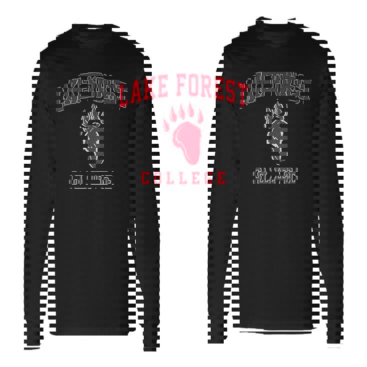 Lake Forest College Athletics Arch Retro Vintage Long Sleeve T-Shirt