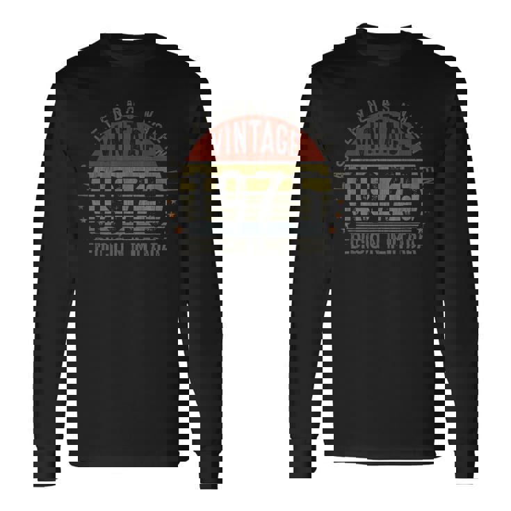 Las Leyendas Nacen Enintage 1975 50 Cumpleaños Camiseta de manga larga