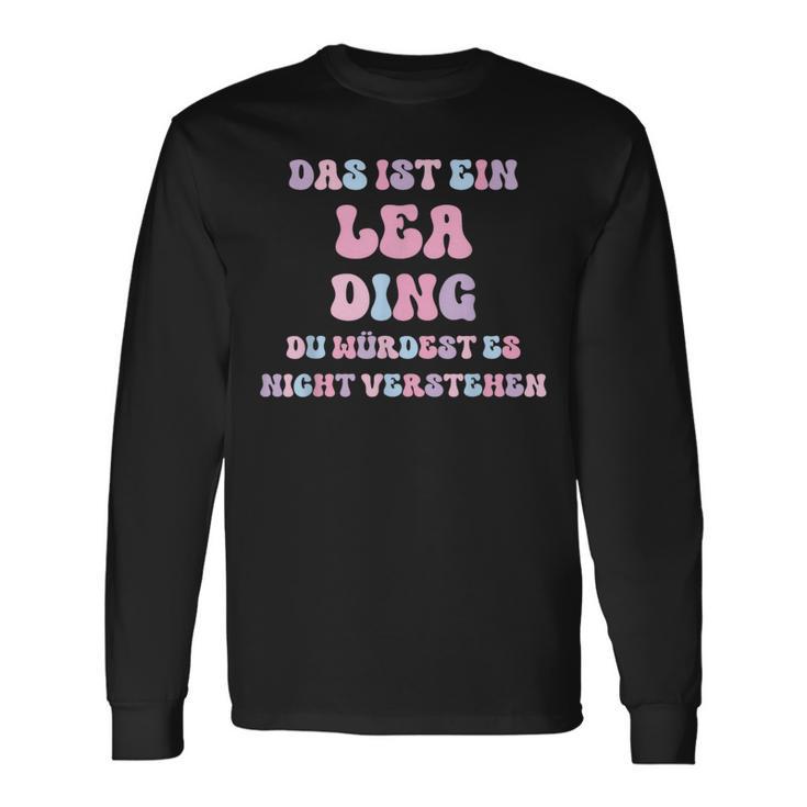 Lea Saying First Name Birthday Langarmshirts Geschenkideen