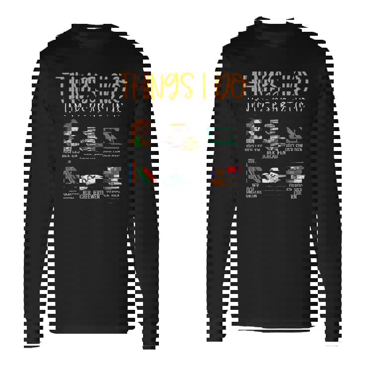 Lectura De Libros Revisión De Libros Bookworm Bookish Camiseta de manga larga