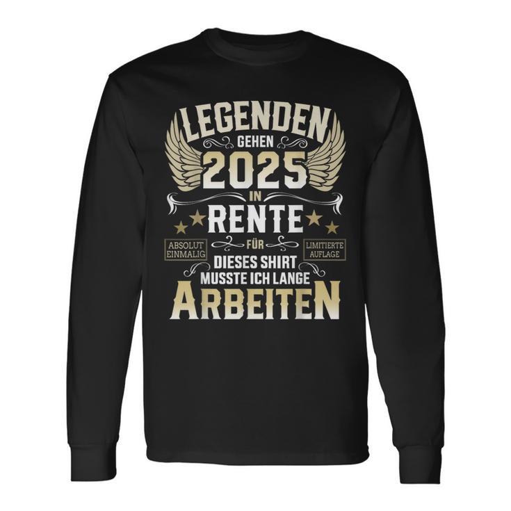 Legends Go Into Retirement 2025 Long Work For Retirees Langarmshirts Geschenkideen