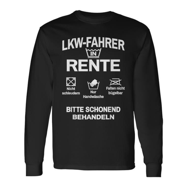 Lorry Driver In Retirement Langarmshirts Geschenkideen