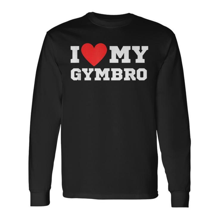 I Love My Gymbro Y2k Sigma Red Heart Langarmshirts Geschenkideen