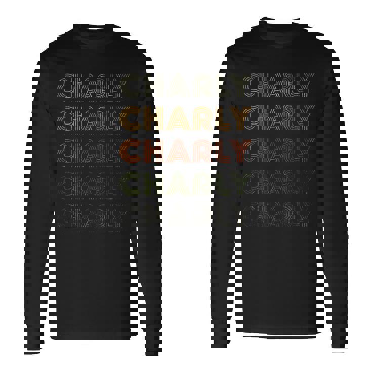 Love Heart Charly Grunge Estilointage Negro Charly Camiseta de manga larga