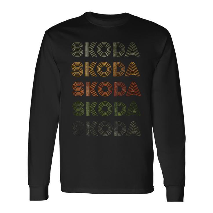 Love Heart Skoda Grungeintage Style Skoda Langarmshirts Geschenkideen