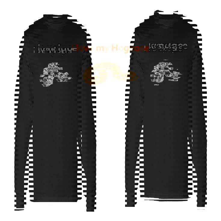I Love My Hognose Snake Tshirt Western Hognose Tee Long Sleeve T-Shirt