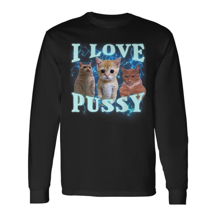 I Love Pussy Cat Langarmshirts Geschenkideen