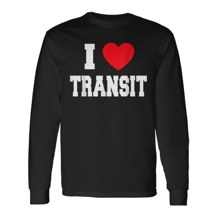 I Love Transit Langarmshirts Geschenkideen