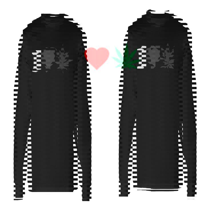 I Love Weed Camiseta de manga larga