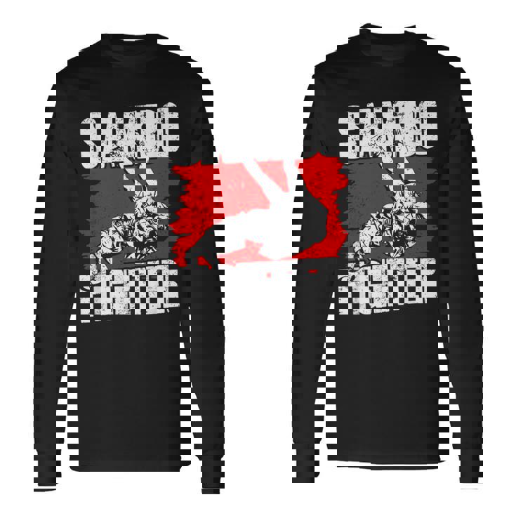 Luchador De Sambo Formación Artes Marciales Cazas Camiseta de manga larga