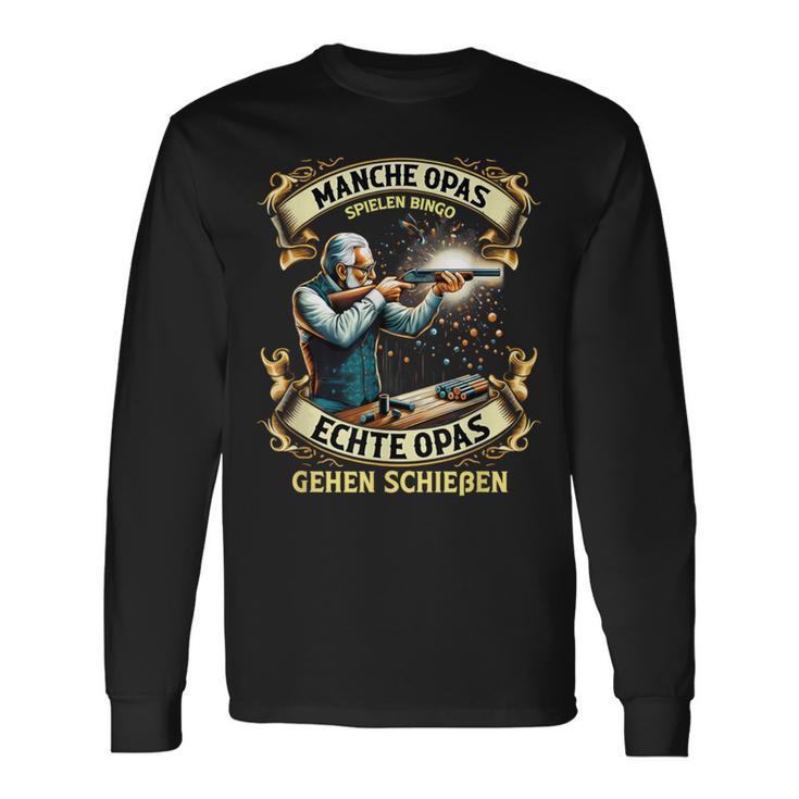 Manche Grandpa Play Bingo Real Grandpa Go Shooting Langarmshirts Geschenkideen