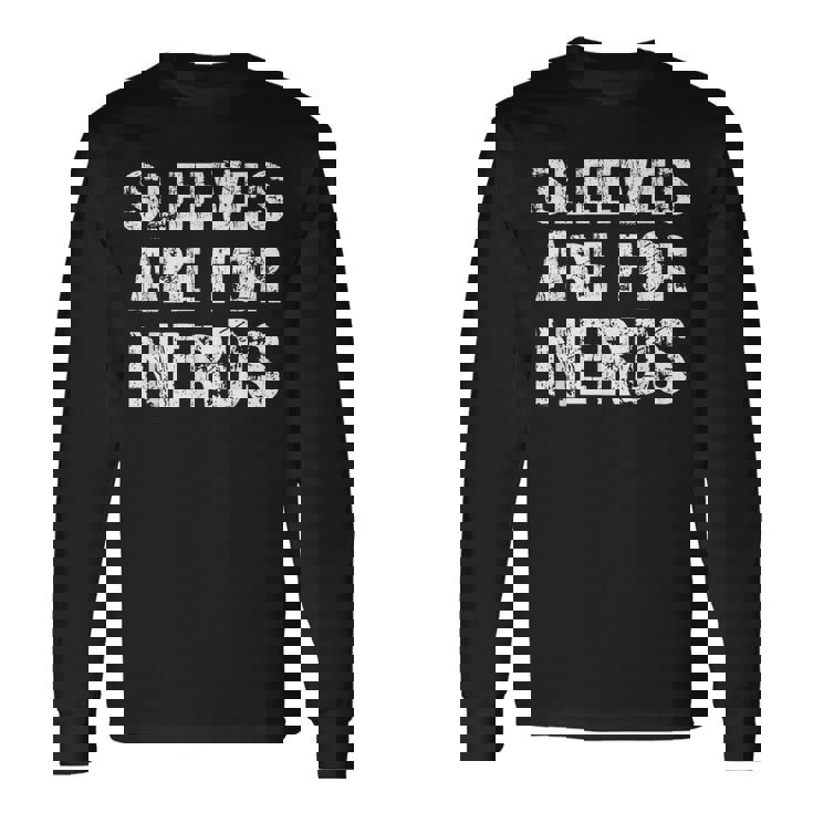 Mangas Son Para Nerds – Cut The Sleeves Off – Camisa Para Hombre Camiseta de manga larga Ideas de regalos