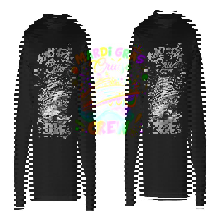 Mardi Gras Cruise Crew 2025 Trip New Orleans Family Matching Long Sleeve T-Shirt