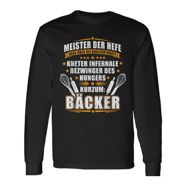 Master Of The Yeast And Mr Over The Carbohydrates Bakers Langarmshirts Geschenkideen