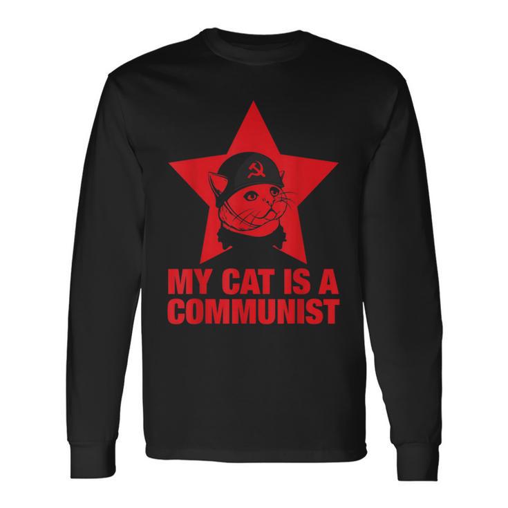 Meine Katze Ist Kommunist Langarmshirts Geschenkideen