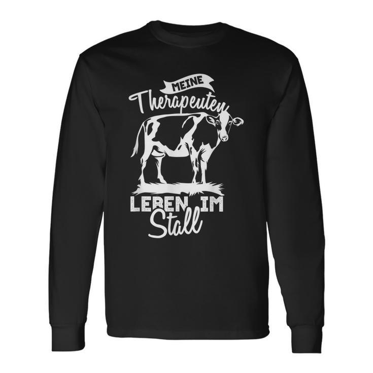 Meine Therapeuten Leben Im Stall Livebreeding Cows Langarmshirts Geschenkideen