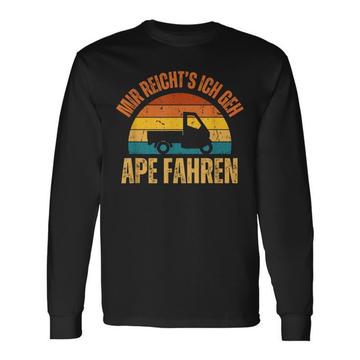 Mir Reicht's Ich Geh Ape Fahren Cult Tricycleespacar 50 Langarmshirts Geschenkideen