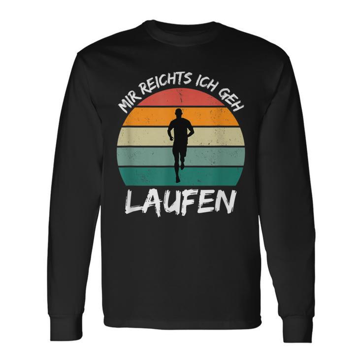 Mir Reichts Ich Geh Laufen Jogging Runner Slogan Langarmshirts Geschenkideen