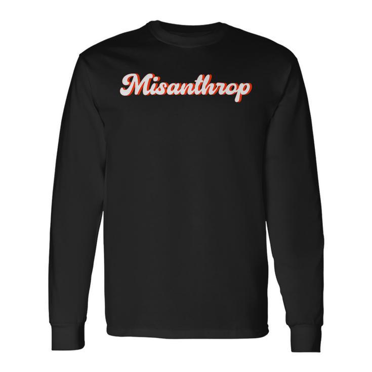 Misanthrop Misanthrop Human Hate Statement S Langarmshirts Geschenkideen