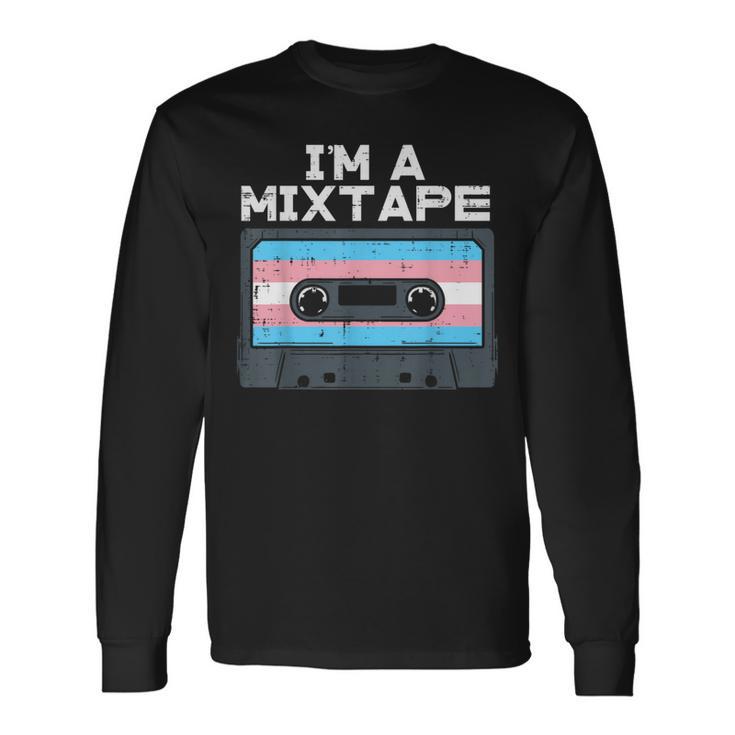 Im A Mixtape Transgender Casette Tape Trans Pride Flag Lgbt Langarmshirts Geschenkideen