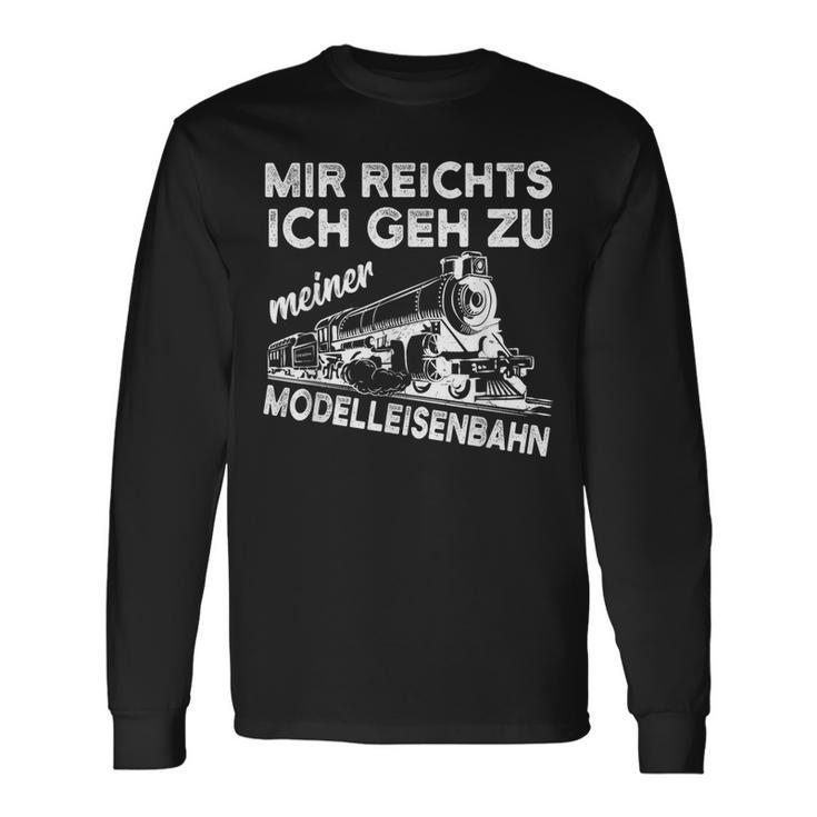 Model Railway Railway Model Making Saying Langarmshirts Geschenkideen