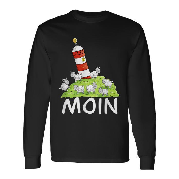 Moin North Sea Lighthouse Motif I North Sea Island Sheep Langarmshirts Geschenkideen