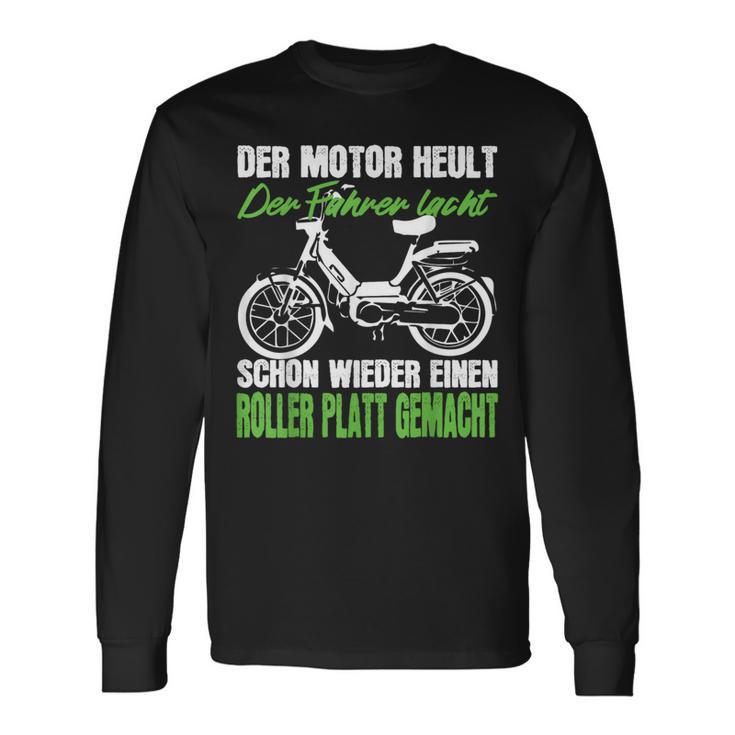 Moped Scooter Hercules intage Car S Langarmshirts Geschenkideen