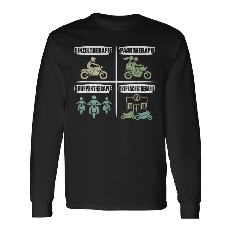 Motorcycle With Biker Slogan Langarmshirts Geschenkideen