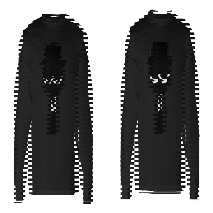 Mr Black From Sprunki Long Sleeve T-Shirt