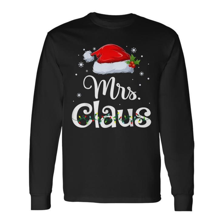 Mr And Mrs Claus Pyjama Santa Langarmshirts Geschenkideen