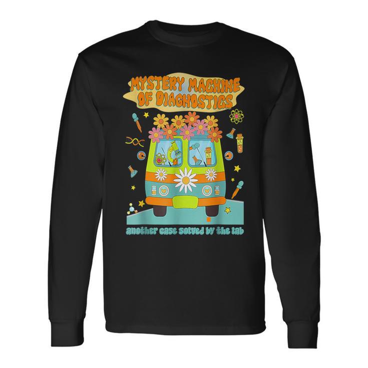 Mystery Machine Of Diagnostics Lab Tech Lab Week 2025 Long Sleeve T-Shirt