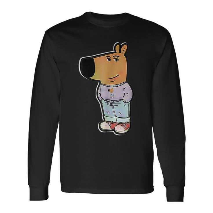 My New Character Double Stylish Chill Guy Meme Langarmshirts Geschenkideen