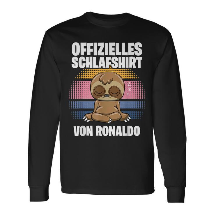 Official Ronaldo Sleep Personalised S Langarmshirts Geschenkideen