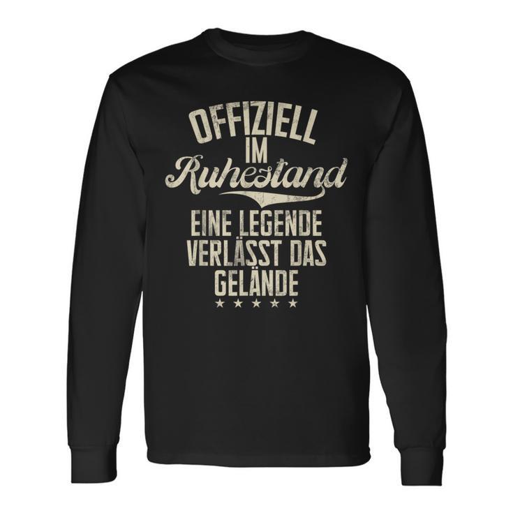 Offiziel Im Ruhestand Eine Legendeerlässt Das Gelände Langarmshirts Geschenkideen