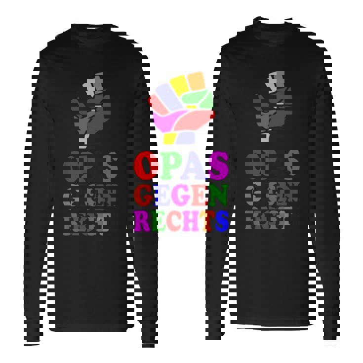 Opas Gegen Rechts Langarmshirts Geschenkideen