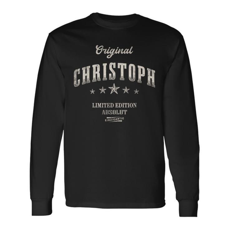 Original Christoph Langarmshirts Geschenkideen