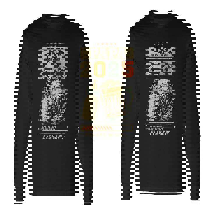 Papa 2025 Revelación Del Embarazo Futuro Papá Futuro Camiseta de manga larga