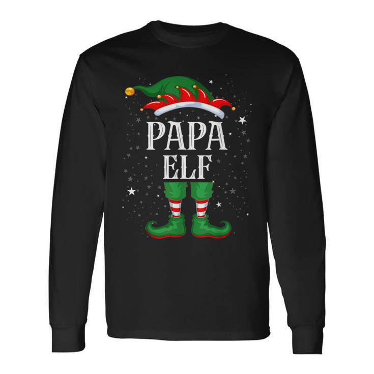 Papa Elf Outfit Christmas Family Elf Christmas Langarmshirts Geschenkideen