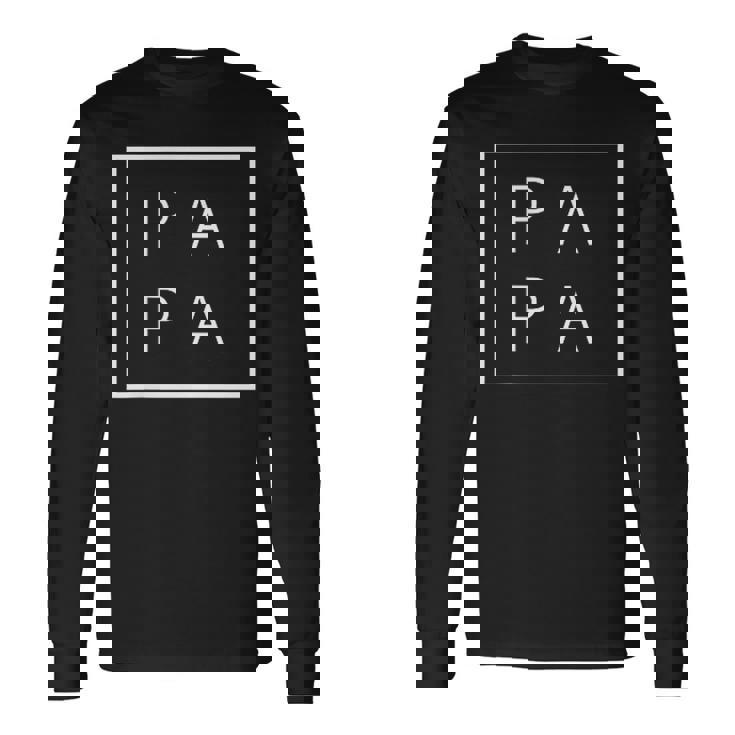 Papa Idea Original Del Día Del Padre Para Hombre Papa Camiseta de manga larga