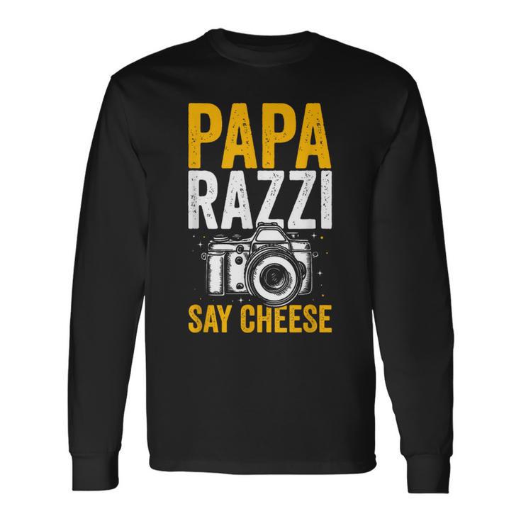 Paparazzi Say Cheese Photographer Photography Camera Langarmshirts Geschenkideen