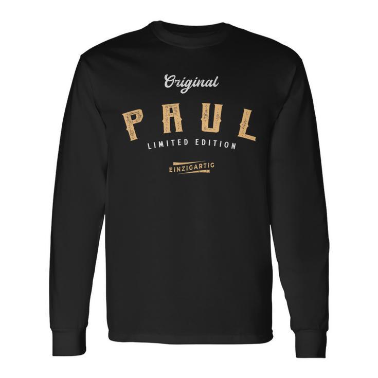 Paul Limited Edition S Langarmshirts Geschenkideen