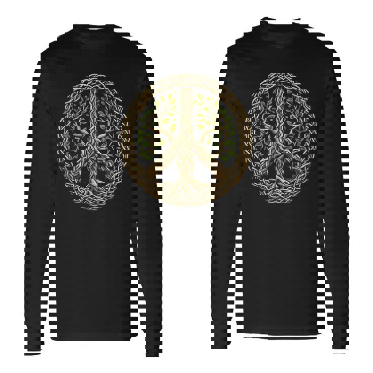 Peace Sign Tree Lover Nature Hippie Long Sleeve T-Shirt