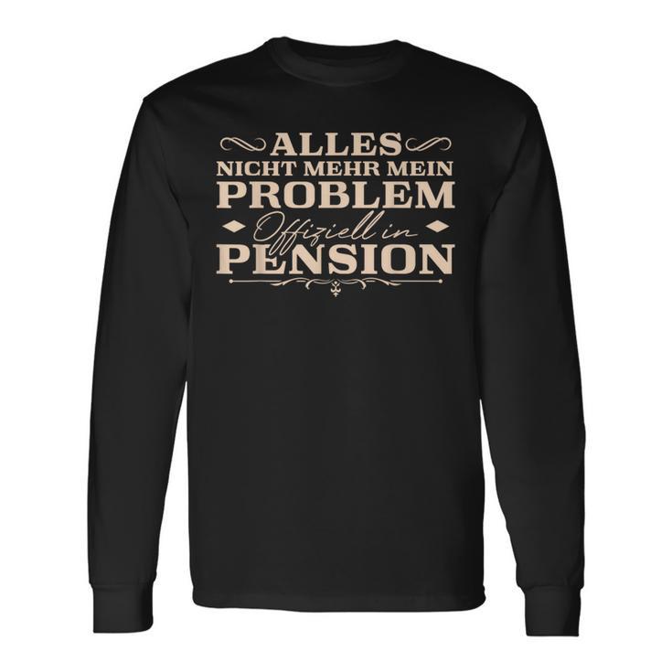 Pension Arbeitskollege Im Ruhestand Pensionär Langarmshirts Geschenkideen