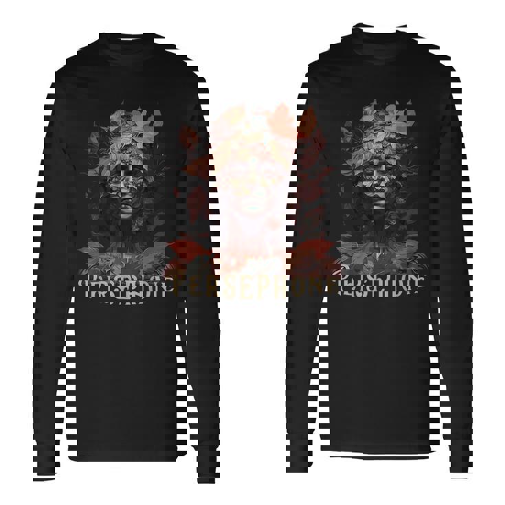 Perséfone Del Renacido Con Letras Camiseta de manga larga