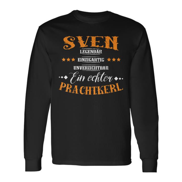 Personalised Sven Magnificent S Langarmshirts Geschenkideen