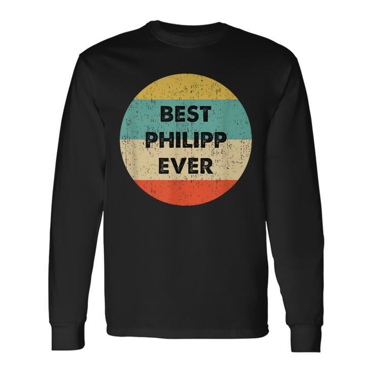 Philipp First Name Langarmshirts Geschenkideen