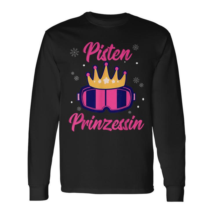 Pisten Prinzessin Skifahren Skiurlaub Snowboard Apres Ski Langarmshirts Geschenkideen